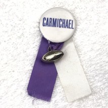 Carmichael Football Vintage Pin Button Ribbon - $9.95