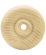 Wood Turning Shapestoy Wheel 1&quot;X.375&quot; (1/4&quot; Hole) 4/Pkg - £4.72 GBP