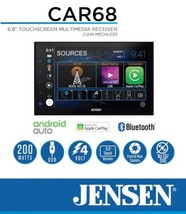 Jensen CAR68 2DIN Digital Media 200w Stereo Apple CarPlay Android Auto B... - $186.08