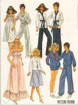 Vintage 1981 Barbie Ken Fashion Doll Clothes Jacket Blazer Dress Sew Patterns - £11.18 GBP