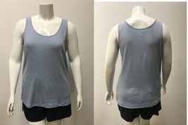 George Plus Women&#39;s Rib Tank Top Sky Blue Size 3X NEW - £8.48 GBP