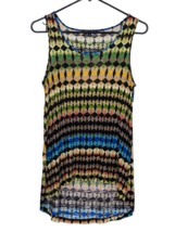 Cable &amp; Gauge Women&#39;s Sleeveless Sz S Multi-Color Flowy Open Back High L... - £11.65 GBP