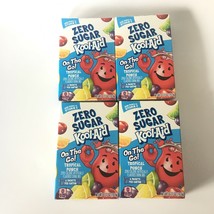 Kool Aid On The Go Zero Sugar Tropical Punch Drink Mix Singles 6 Packs ~ 4 Boxes - $17.81