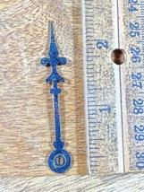 Old 2 5/16 Inch Long Clock Minute Hand (See Desc For Arbor Opening) (KD696) - £9.10 GBP