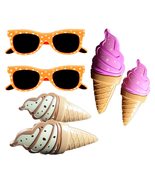 C&amp;H Solutions 3 Set (6 Ct) White Ice Cream, Pink Ice Cream, Sunglasses B... - $346.87 MXN
