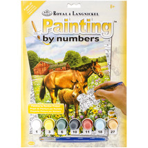 Junior Small Paint By Number Kit 8.75&quot;X11.75&quot;-Horse In Field - £11.07 GBP