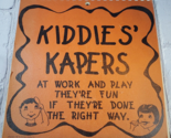 Vintage Kiddies&#39; Kapers Child&#39;s Task List Chart Book Clean Pages 1952 - $34.60