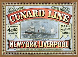 10328.Decoration Poster.Wall Art.Home room.Cunard Line travel.sailing boat decor - £12.73 GBP+