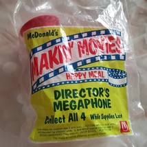 1993 McDonalds Happy Meal Makin Movies Director Megaphone New in Package - £7.96 GBP