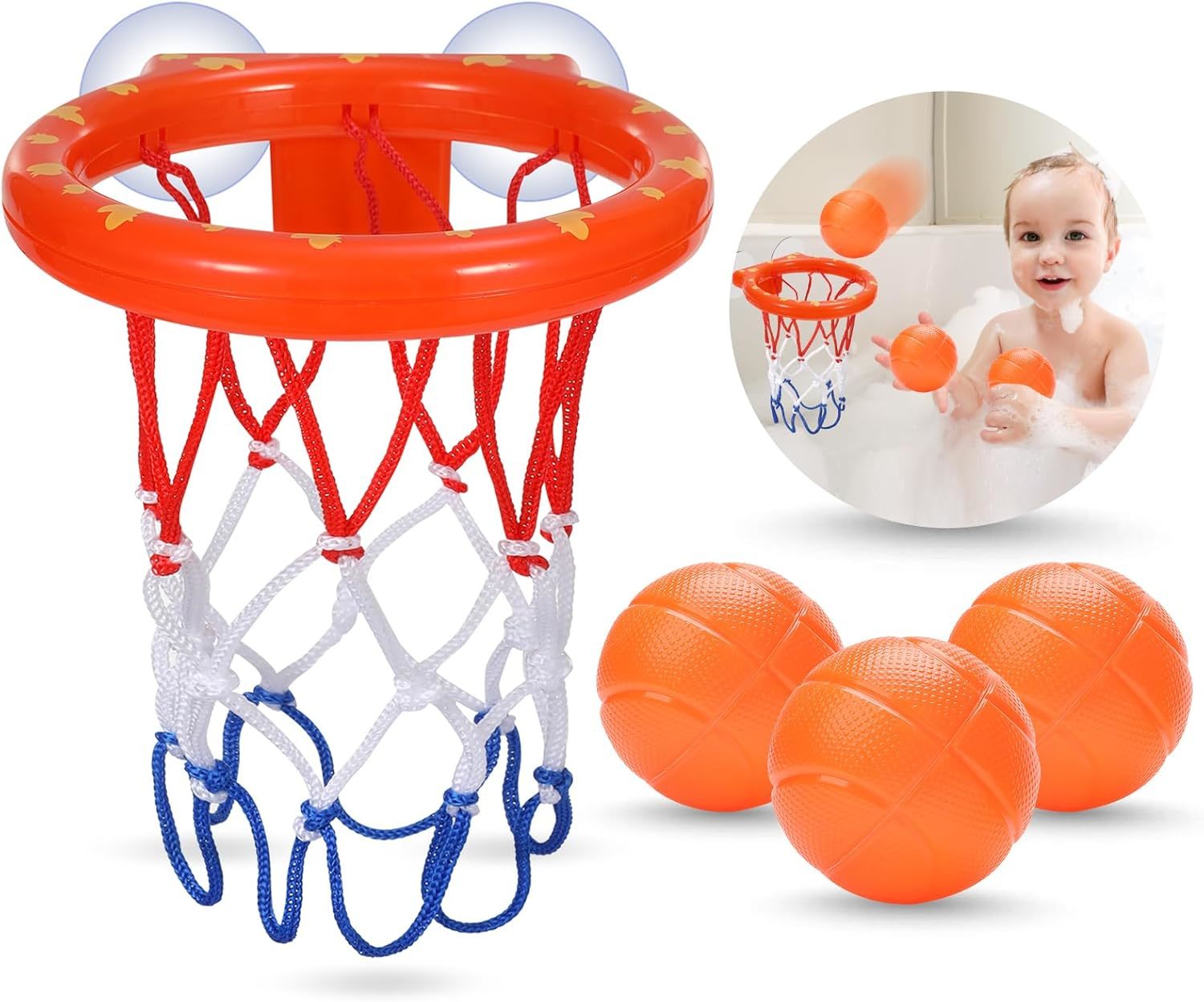 Bath Toys - Bathtub Basketball Hoop For Kids Toddlers - Bath Toys Shower... - $29.99