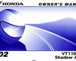 2002 Honda VT1100C3 Ombra Leggera Proprietari Opeators Owner Manuale OEM - $31.98