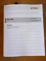 FCA 135 FCA135 STIHL Edger Battery Operated Illustrated Parts Manual - $18.97 CAD