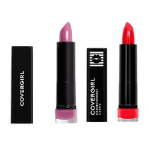 Pack of 2 Covergirl Exhibitionist Creme Lipstick 365 Enchantress Blush 0... - $300.29 MXN