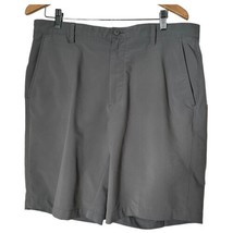 Footjoy Men&#39;s Golf Shorts Gray Pockets Belt Loops Flat Front Logo Size 36 - £17.13 GBP