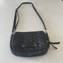 Liebeskind Berlin Women&#39;s Handbag Purse Black Leather Quilted Adjustable... - $39.99