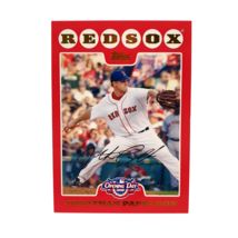 Jonathan Papelbon 114 Boston Red Sox 2008 Topps Opening Day Red Baseball Card - £3.12 GBP