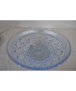 Blue Cut Glass Candy Dish and Lid - $753.96 MXN
