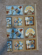 Vintage Fabric Traditions Just Be Cuz Cotton Fabric Panel Bunny Garden 1 yd X45&quot; - £7.97 GBP