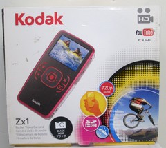 KODAK Zx1 Pocket Video Camera HD 720p Black - WeatherResistant - New Ope... - £37.21 GBP