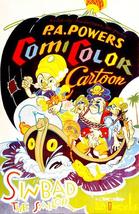 Sinbad The Sailor - 1935 - Cartoon Movie Poster Magnet - £9.58 GBP