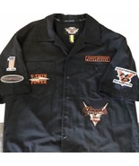 Harley Davidson Motorcycles Shirt Button Down V Twin Power Patch Classic... - £39.10 GBP