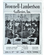 BROWNELL-LAMBERTSON GALLERIES, INC-1931 Vintage Print Ad-Sculptures-Arts... - €10,57 EUR