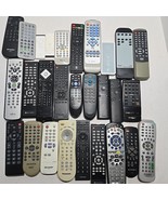 Lot of 28 Remote Controls Various Brands Untested All With Battery Cover... - $38.81 CAD
