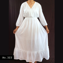 No.323 - Handmade 1X,2X,3X,4X,5X,6X,7X Plus Size Women&#39;s Clothing Long S... - $48.00+