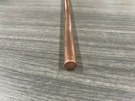 3/8&quot; (.375) X 12&quot; Copper Round Bar Rod 110 - $11.45