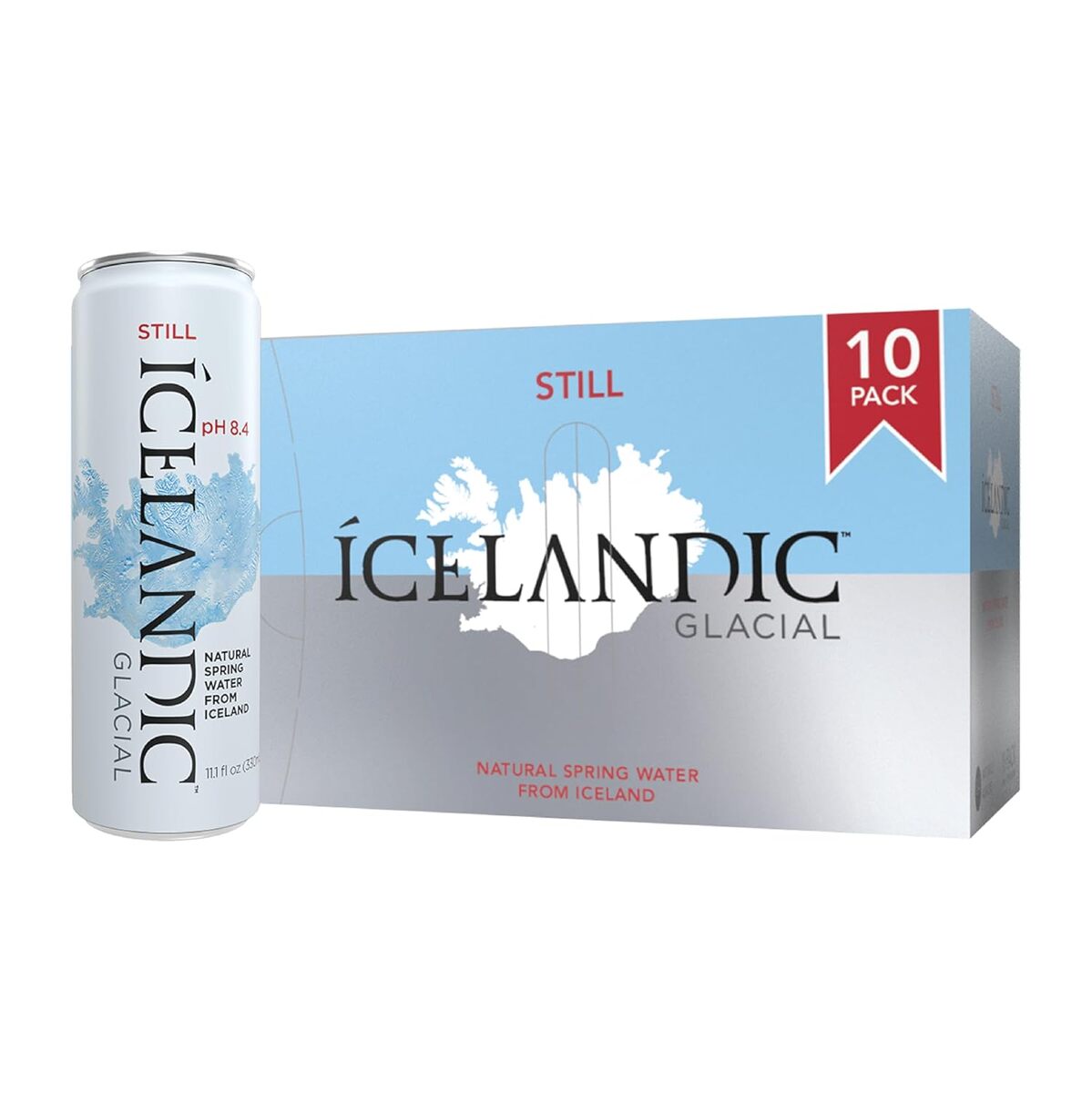 Icelandic Glacial Natural Spring Alkaline Water 330 ml - 11.1 Fl Oz Cans... - $31.96+