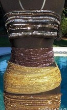 Cache New Sequin Beaded Belt Scarf 4 Colors To Choose From Top Pant $68 NWT - £21.69 GBP