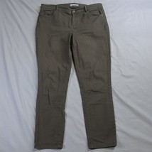 LOFT 30 / 10 Skinny Crop Brown Stretch Denim Jeans - £11.06 GBP