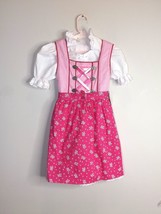 Ernst Licht Oktoberfest German Dress Girl Size 5-6 Pink White Gingham Check NWT - $29.69