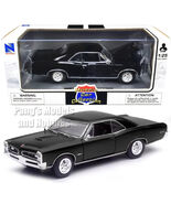 1966 Pontiac GTO 1/25 Scale Diecast Car Model by Newray - BLACK w/ BOX - $55.76 CAD