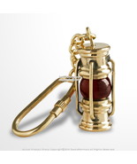 Handmade Brass Miniature Oil Lantern Key Chain Ring Gift Souvenir - £6.99 GBP