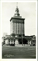 Vtg Postcard 1920s RPPC Oakland California CA Street View City Hall UNP - £9.27 GBP