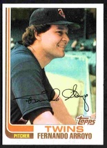 Minnesota Twins Fernando Arroyo 1982 Topps #18 nr mt ! - $0.50