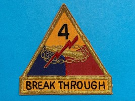 POST WWII, U.S. ARMY, OCCUPATION PERIOD, 4th ARMORED DIVISION, BULLION, ... - $34.65