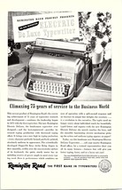 1949 Vintage Ephemera Print Ad Remington Rand Electric De Luxe Typewriter - $11.88