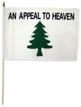 An Appeal To Heaven Liberty Pine Tree 12&quot;x18&quot; Stick Flag 100D 30&quot; Wooden... - $36.00