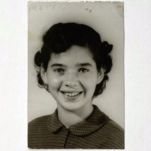 Vintage Original 1952 Junior High School Girl Photograph Black White Butler PA - £7.97 GBP