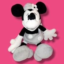 Tokyo Disneyland Disney Monochrome Minnie Mouse Plush RARE Condition EX - £10.91 GBP