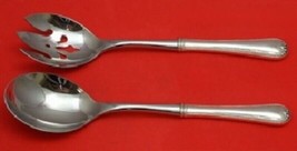 Newcastle by Gorham Sterling Silver Salad Serving Set Pierced 2pc HH WS Custom - $206.91