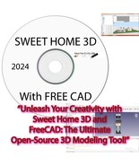 Sweet Home 3D &amp; FreeCAD Windows DVD-ROM - Ultimate Drafting Tools One DVD - $11.53 CAD