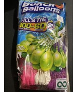 ZURU 100 Bunch O Balloons Individual Water balloons SPEED Fill  Random C... - $74.25 MXN