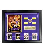 Kobe Bryant Final Lakers Game Used Authentic Confetti Collage Framed #D/824 - £201.43 GBP