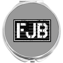 FJB Vintage Gray Flag Compact with Mirrors - Perfect for your Pocket or Purse - $11.76