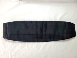 After Six Men&#39;s One Size Black Cummerbund Formal Wear Wedding - $20.85