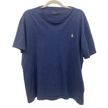 POLO RALPH LAUREN Men&#39;s Short Sleeve Solid BLUE Crew Neck T-Shirt Logo L... - $11.26
