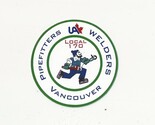 UA Local 170 PIPEFITTERS WELDERS VANCOUVER BC Canada JOHNNY CANUCK STICKER - $4.00